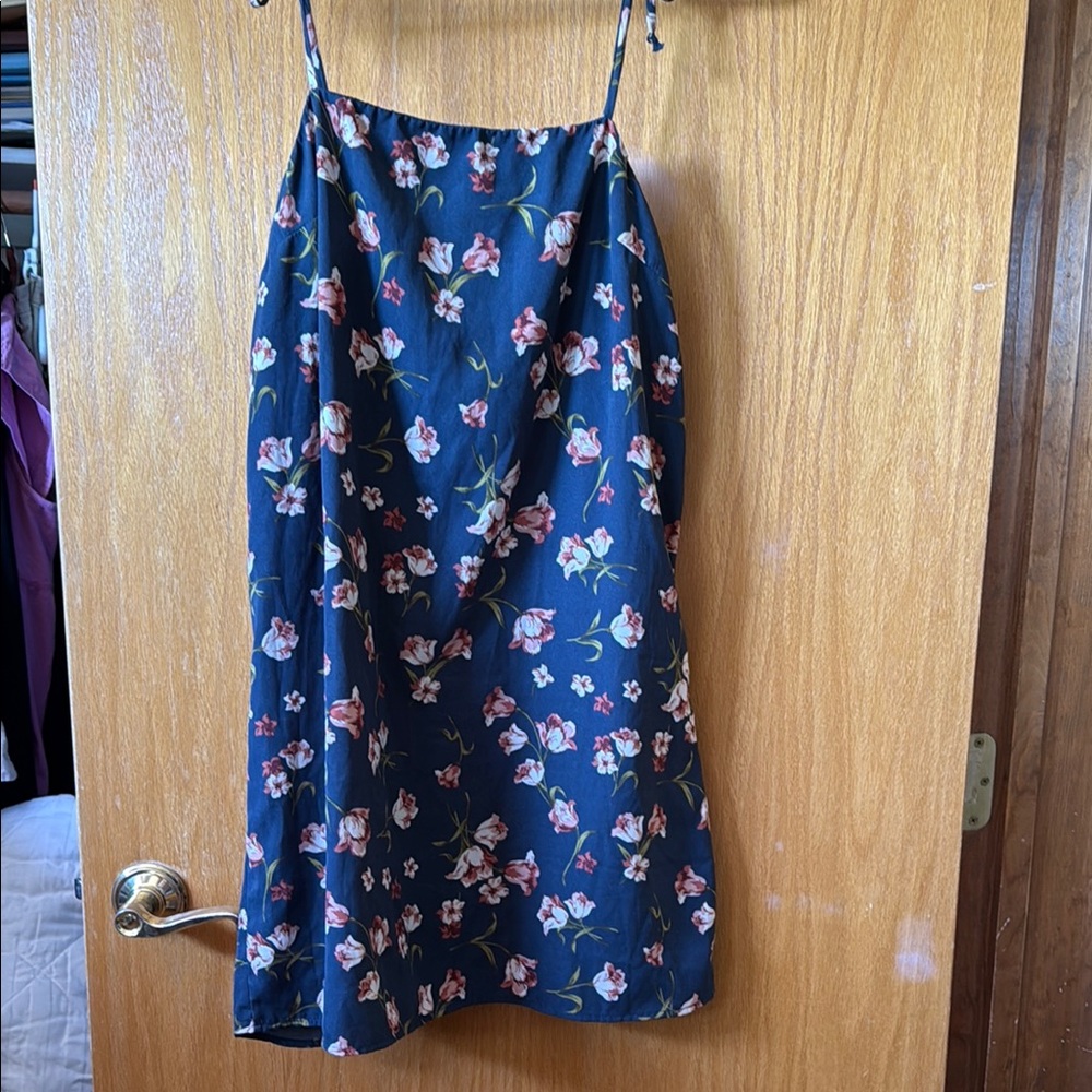Floral Blue Mini Dress
